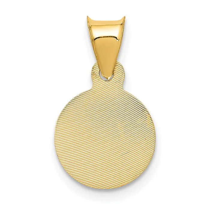 Necklaces TreasureFineJewelers 14K wRose and White Rhodium DC Sagrado Corazon Pendant
