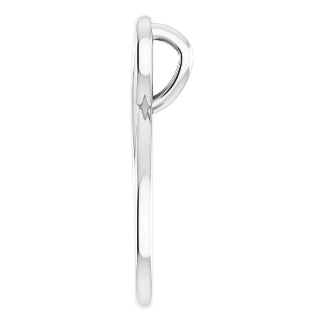 Necklaces TreasureFineJewelers 14K White Gold 153x73 mm InfinityInspired Pendant