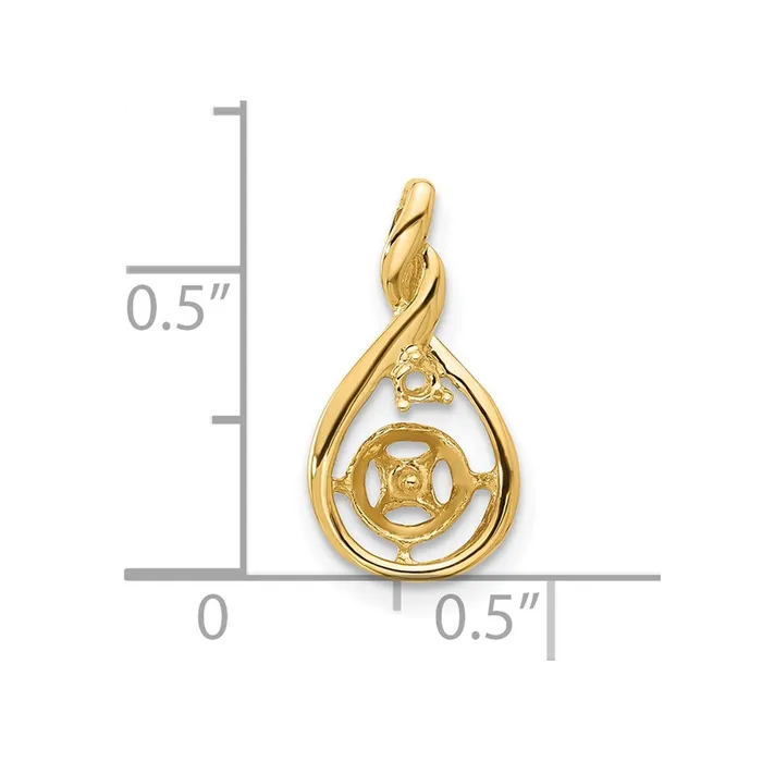 Necklaces TreasureFineJewelers 14k Yellow Gold 7mm Black FW Cultured Pearl AAA Diamond pendant