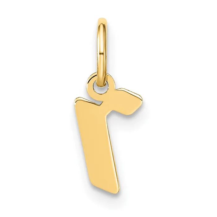 Necklaces TreasureFineJewelers 14k Yellow Gold Lowercase Letter R Initial Pendant Necklaces TreasureFineJewelers 14k Yellow Gold Lowercase Letter R Initial Pendant