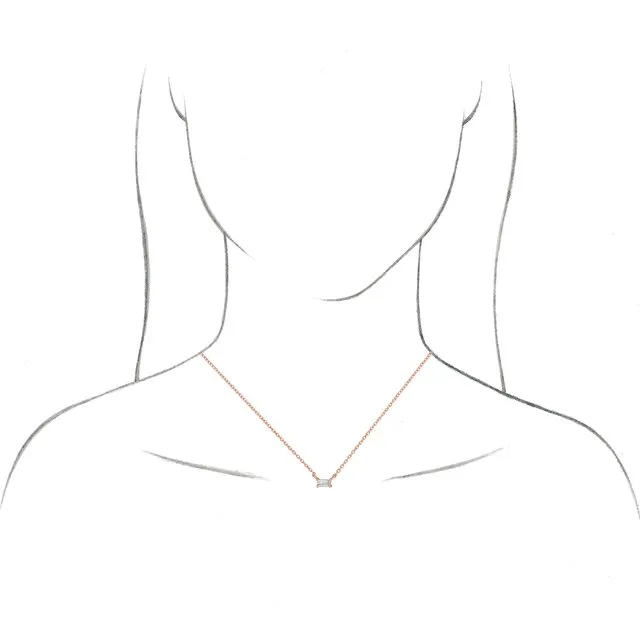 Necklaces TreasureFineJewelers 14K Yellow Gold Natural Pink Tourmaline Solitaire 18 Necklace
