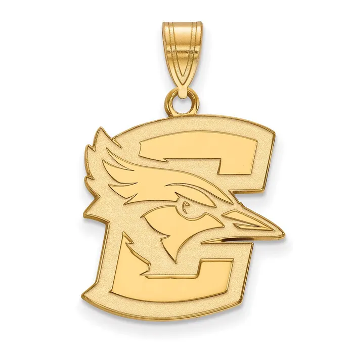 Necklaces TreasureFineJewelers Sterling Silver Goldplated Creighton University Bluejay Large Pendant Necklaces TreasureFineJewelers Sterling Silver Goldplated Creighton University Bluejay Large Pendant