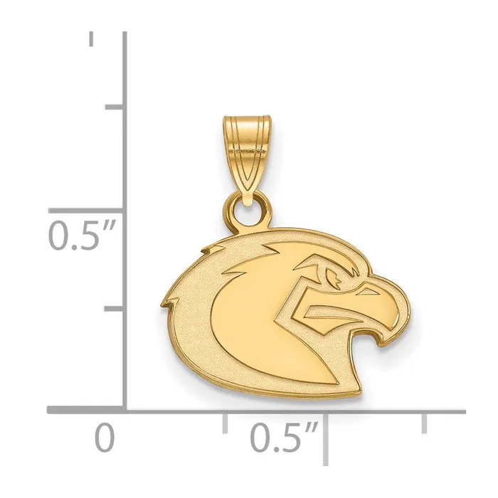 Necklaces TreasureFineJewelers Sterling Silver Goldplated Marquette University Eagle Small Pendant