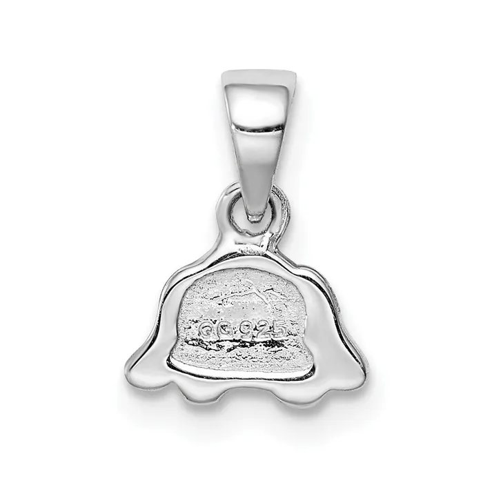Necklaces TreasureFineJewelers Sterling Silver Rhodiumplated Childs Enameled Puppy Pendant