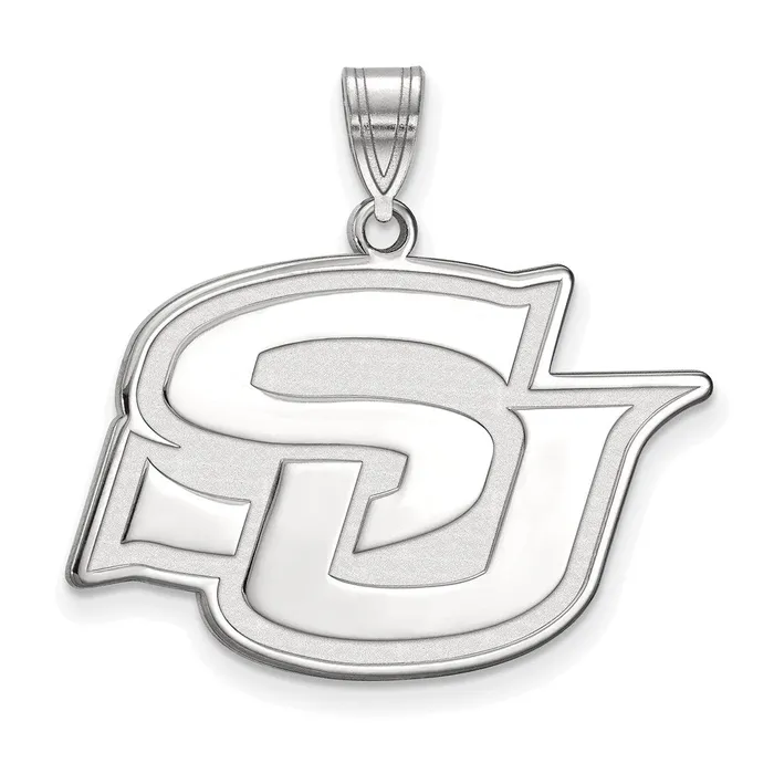 Necklaces TreasureFineJewelers Sterling Silver Rhodiumplated Southern University Jaguars Large Pendant Necklaces TreasureFineJewelers Sterling Silver Rhodiumplated Southern University Jaguars Large Pendant
