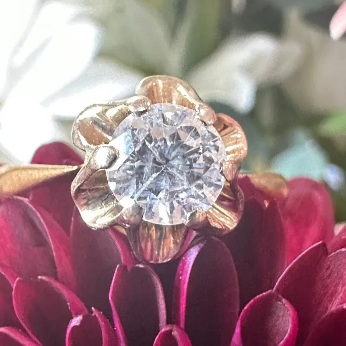 ONeills Estate Jewelry 14 Karat Yellow Gold Diamond Solitaire Ring 10000995 Rings ONeills Estate Jewelry 14 Karat Yellow Gold Diamond Solitaire Ring 10000995 Rings