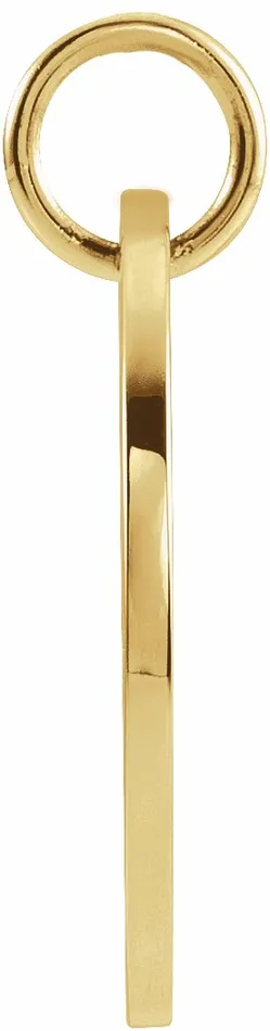 PreStyled Sets 14K Yellow Gold 165 mm Pisces Zodiac Disc Pendant TreasureFineJewelers