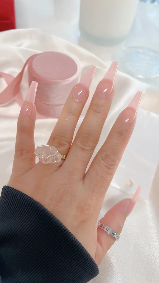 Raw Rose Quartz Crystal Ring MP Jewelry Rings