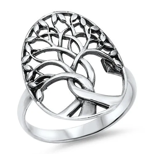 Rings North Arrow Shop Twisted Sterling Silver Tree of Life Ring Christian Theme with Jewelry Gift Box Rings North Arrow Shop Twisted Sterling Silver Tree of Life Ring Christian Theme with Jewelry Gift Box