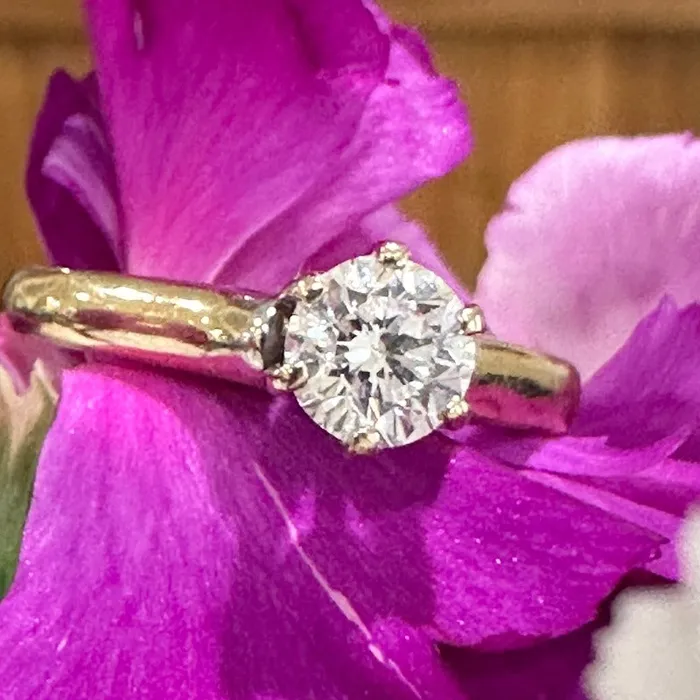 Rings ONeills Estate Jewelry 18 Karat Yellow Gold Solitaire Diamond Engagement Ring 10000601 Rings ONeills Estate Jewelry 18 Karat Yellow Gold Solitaire Diamond Engagement Ring 10000601