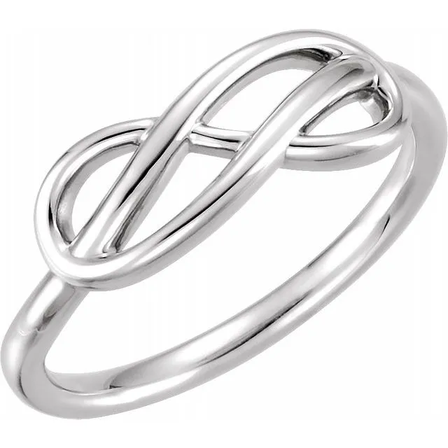 Rings Platinum Double InfinityInspired Ring TreasureFineJewelers