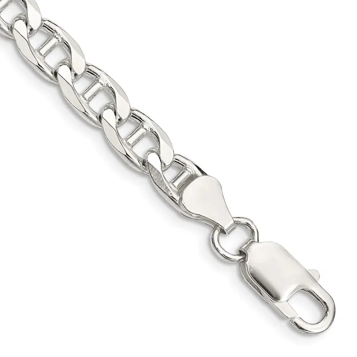 Rings Sterling Silver 65mm Flat Cuban Anchor Chain TreasureFineJewelers