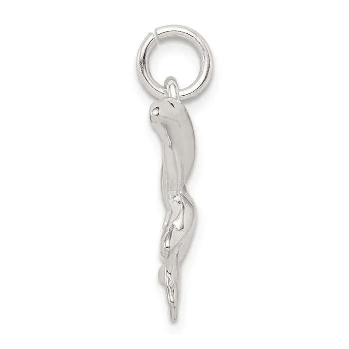 Rings TreasureFineJewelers Sterling Silver Dolphins Charm