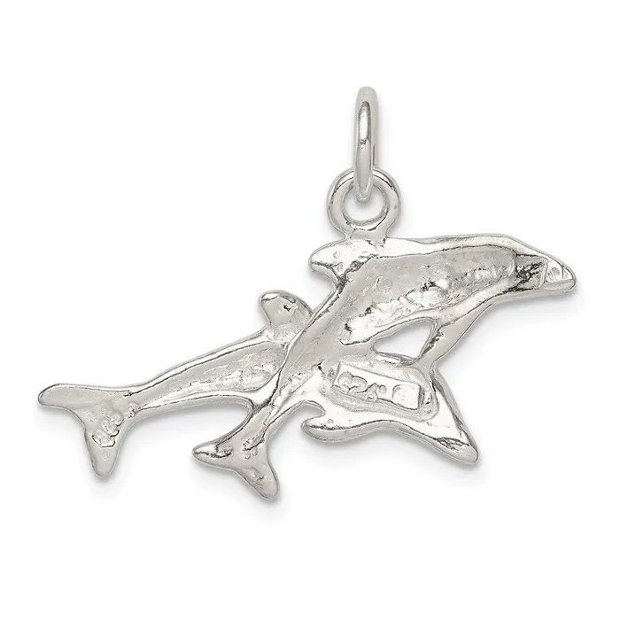 Rings TreasureFineJewelers Sterling Silver Dolphins Charm