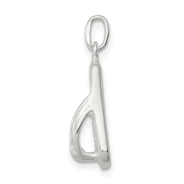 Rings TreasureFineJewelers Sterling Silver Flip Flop Charm