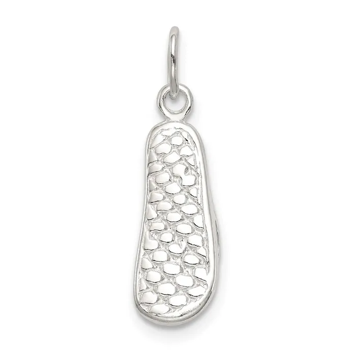 Rings TreasureFineJewelers Sterling Silver Flip Flop Charm
