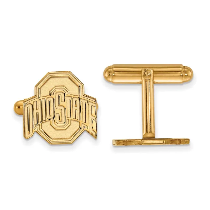 Rings TreasureFineJewelers Sterling Silver Goldplated The Ohio State University Cuff Links Rings TreasureFineJewelers Sterling Silver Goldplated The Ohio State University Cuff Links