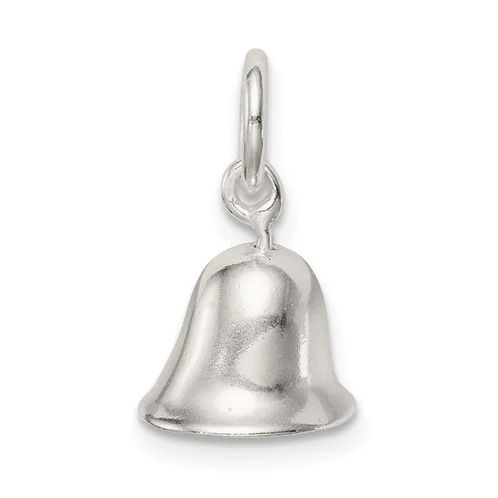 Rings TreasureFineJewelers Sterling Silver Moveable Bell Charm