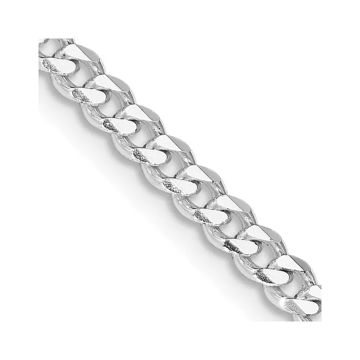 Rings TreasureFineJewelers Sterling Silver Rhodiumplated 35mm Curb Chain Rings TreasureFineJewelers Sterling Silver Rhodiumplated 35mm Curb Chain
