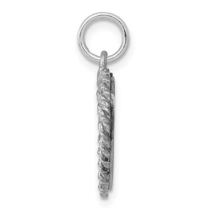 Rings TreasureFineJewelers Sterling Silver Rhodiumplated My Confirmation Disc Charm
