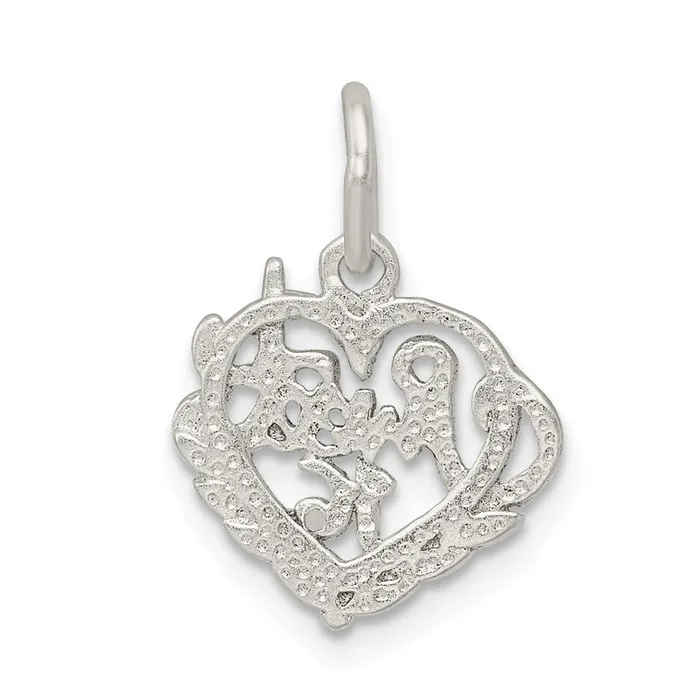 Rings TreasureFineJewelers Sterling Silver Sweet 16 Charm