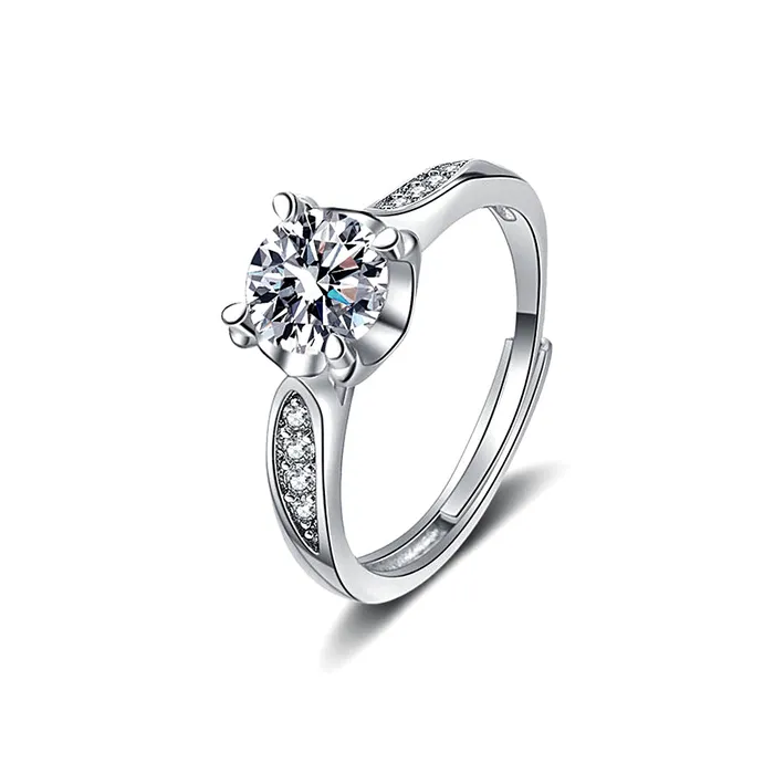 Rings Trendolla Jewelry Square Moissanite Ring