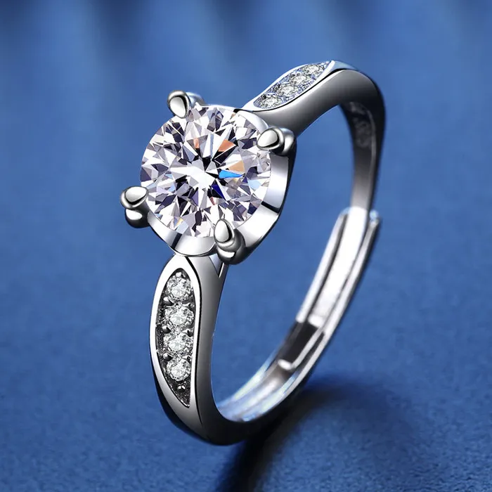 Rings Trendolla Jewelry Square Moissanite Ring