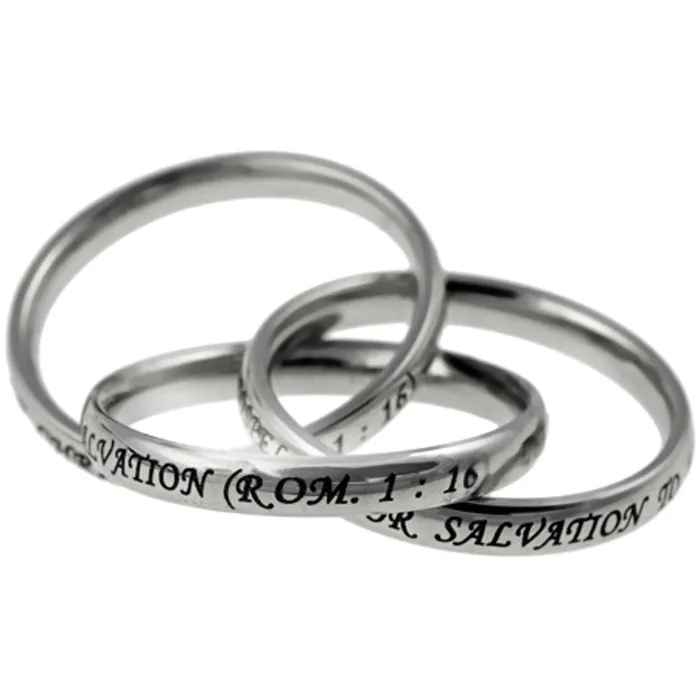 Rings Triple Band Ring UNASHAMED Promise Stainless Steel Jewelry North Arrow Shop Rings Triple Band Ring UNASHAMED Promise Stainless Steel Jewelry North Arrow Shop