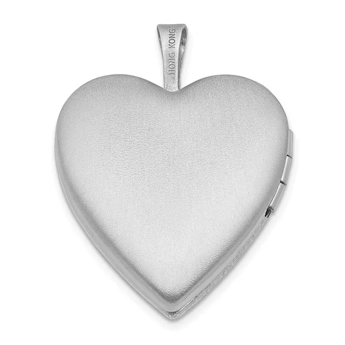 Sterling Silver 21mm Polished My Angel Heart Locket TreasureFineJewelers Rings
