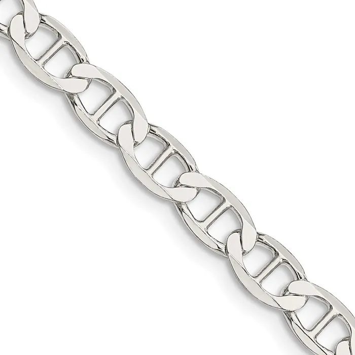 Sterling Silver 57mm Flat Anchor Chain TreasureFineJewelers Rings