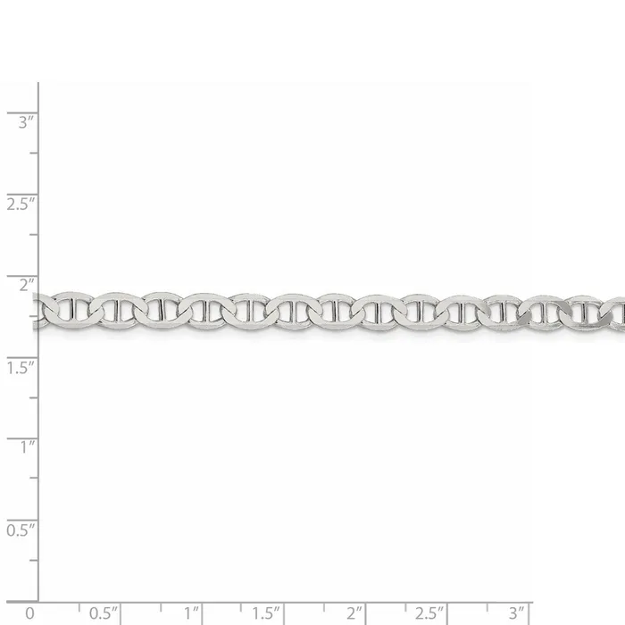 Sterling Silver 57mm Flat Anchor Chain TreasureFineJewelers Rings