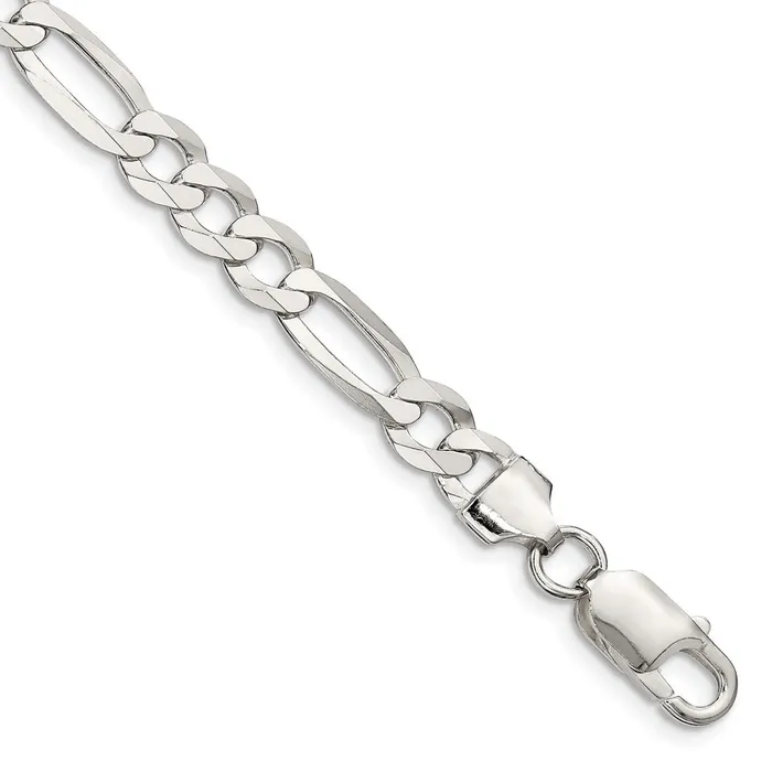 Sterling Silver 75mm Lightweight Flat Figaro Chain TreasureFineJewelers Rings Sterling Silver 75mm Lightweight Flat Figaro Chain TreasureFineJewelers Rings