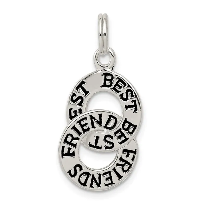 Sterling Silver Best Friends Charm TreasureFineJewelers Rings