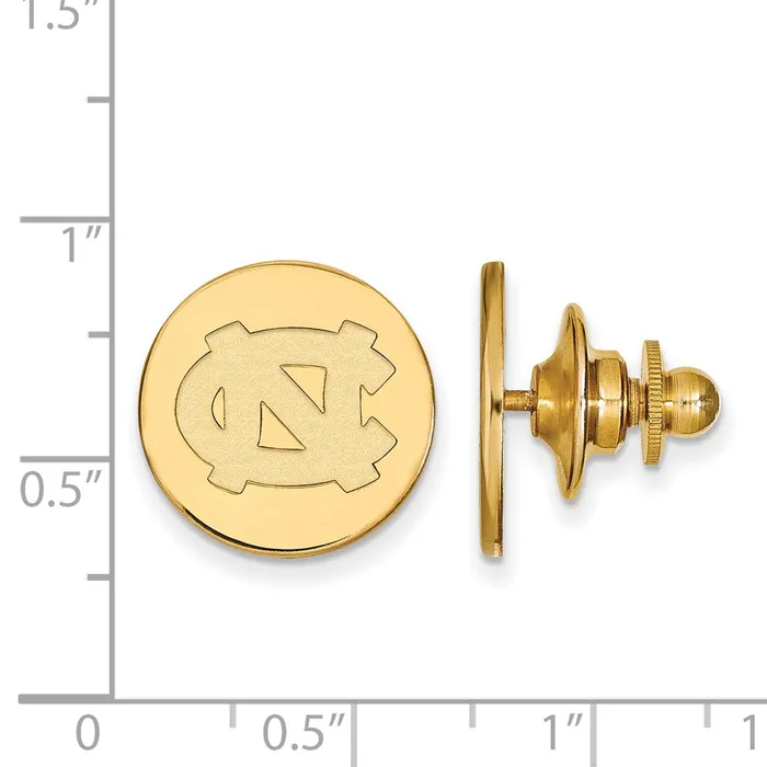 Sterling Silver Goldplated University of North Carolina NC Lapel Pin TreasureFineJewelers Necklaces