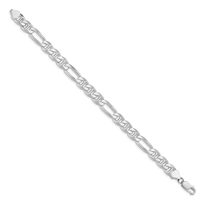 Sterling Silver Rhodiumplated 775mm Figaro Anchor Chain TreasureFineJewelers Rings
