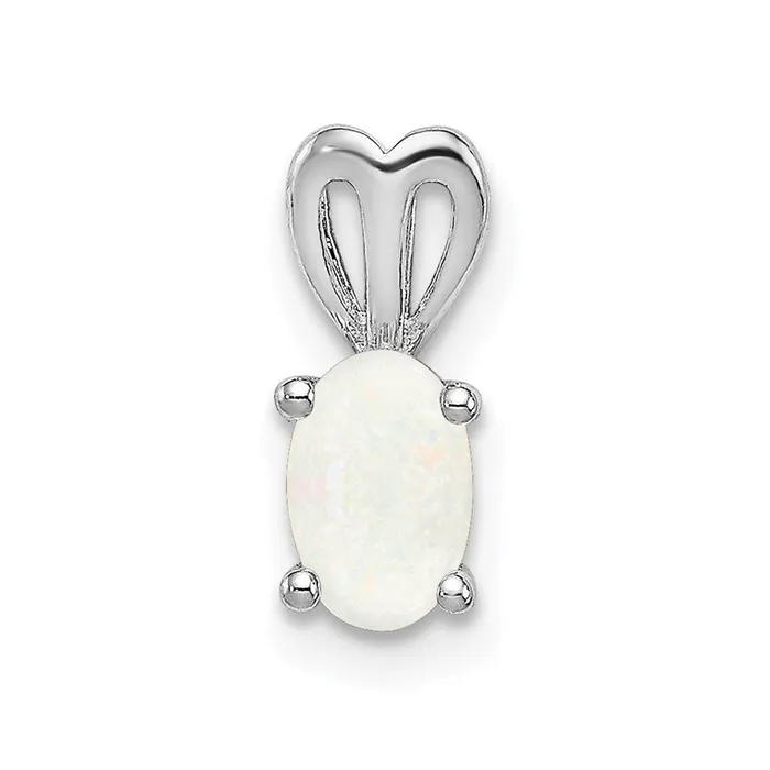 Sterling Silver Rhodiumplated Created Opal Pendant TreasureFineJewelers Necklaces Sterling Silver Rhodiumplated Created Opal Pendant TreasureFineJewelers Necklaces