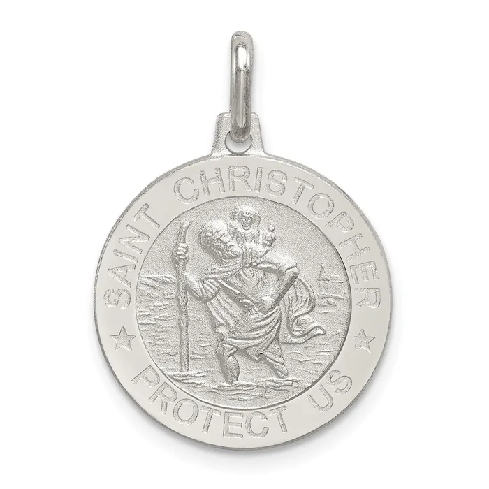 Sterling Silver St Christopher Medal TreasureFineJewelers Rings