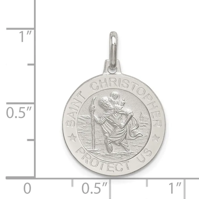 Sterling Silver St Christopher Medal TreasureFineJewelers Rings