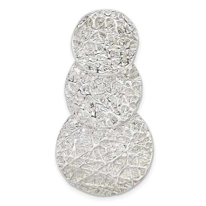 Sterling Silver Textured Circles Slide TreasureFineJewelers Rings