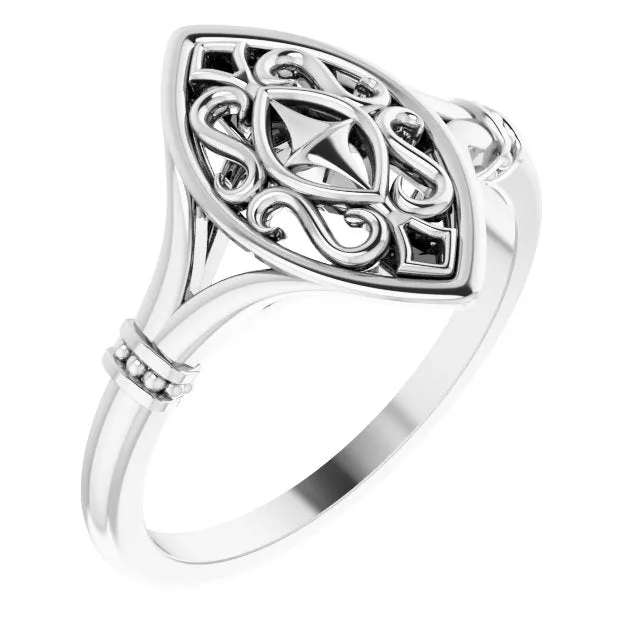 Sterling Silver VintageInspired Ring TreasureFineJewelers Rings