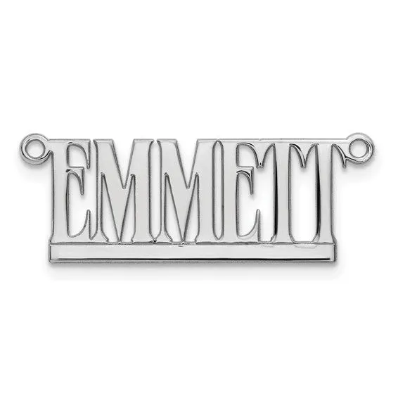 TreasureFineJeweler Necklaces Laser Polished Nameplate Necklace