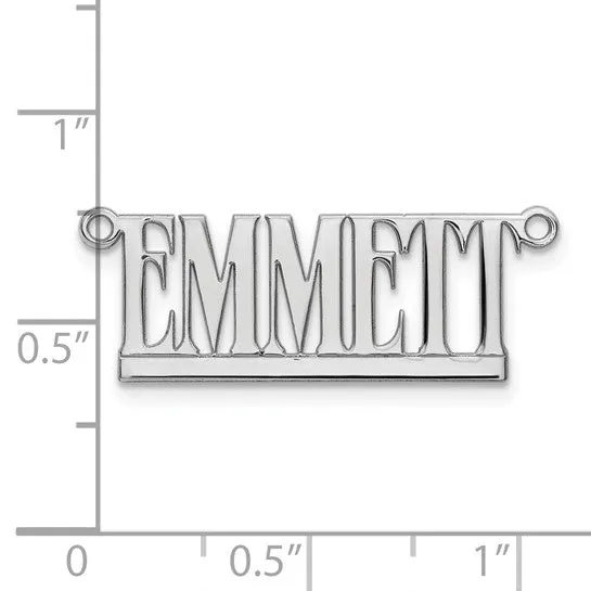 TreasureFineJeweler Necklaces Laser Polished Nameplate Necklace