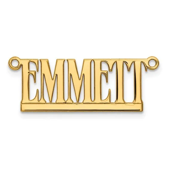 TreasureFineJeweler Necklaces Laser Polished Nameplate Necklace