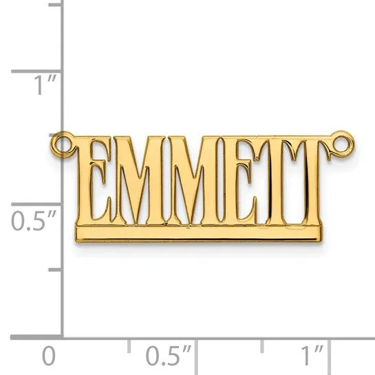 TreasureFineJeweler Necklaces Laser Polished Nameplate Necklace