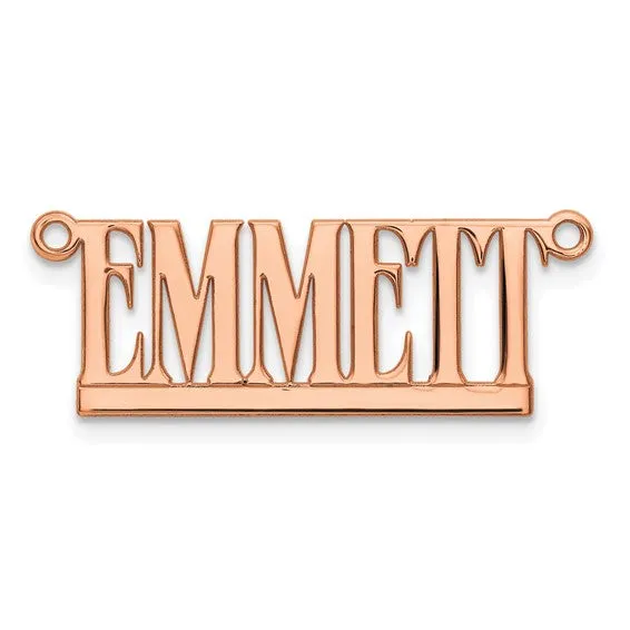 TreasureFineJeweler Necklaces Laser Polished Nameplate Necklace