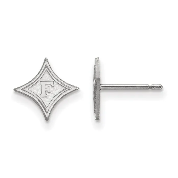 TreasureFineJewelers 10K White Gold Furman University XS Post Earrings Earrings TreasureFineJewelers 10K White Gold Furman University XS Post Earrings Earrings
