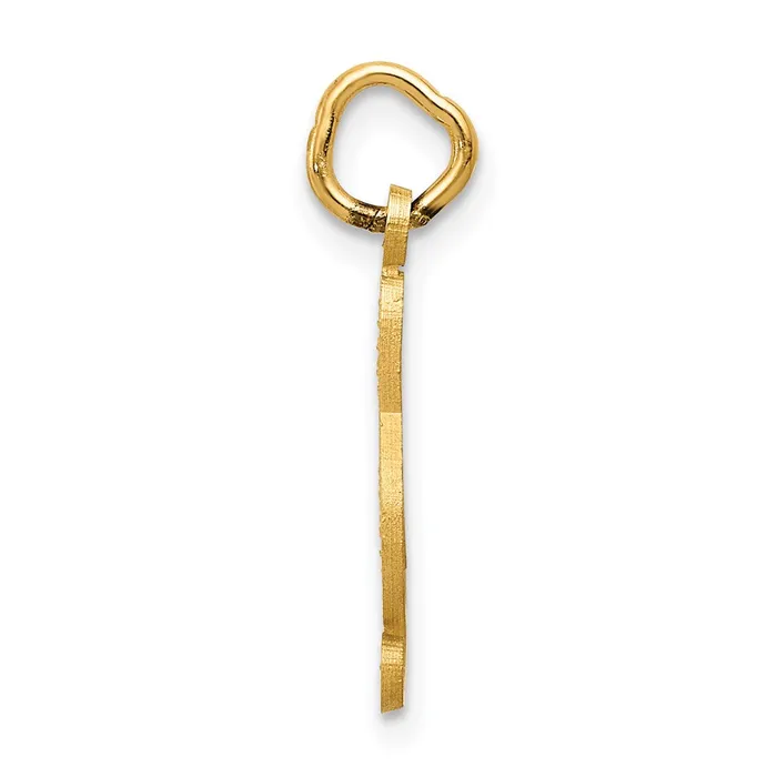 TreasureFineJewelers 14k Treble Clef Charm Charm Necklaces