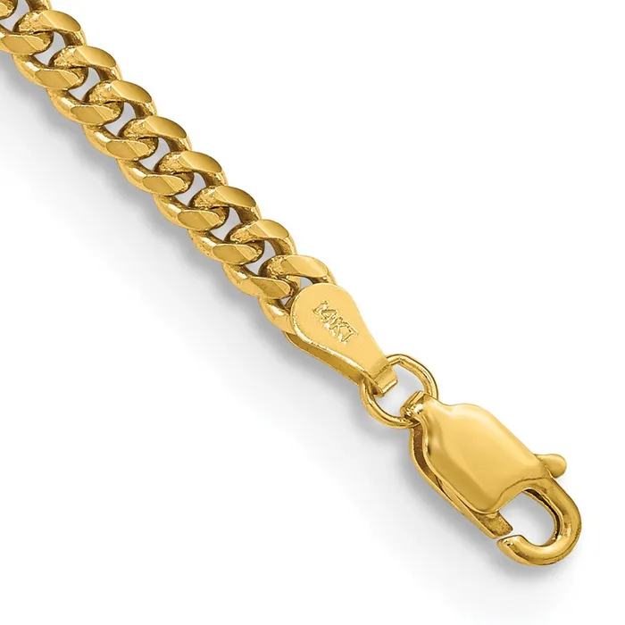 TreasureFineJewelers Bracelets 14K 8 inch 35mm Solid Miami Cuban Link with Lobster Clasp Bracelet TreasureFineJewelers Bracelets 14K 8 inch 35mm Solid Miami Cuban Link with Lobster Clasp Bracelet