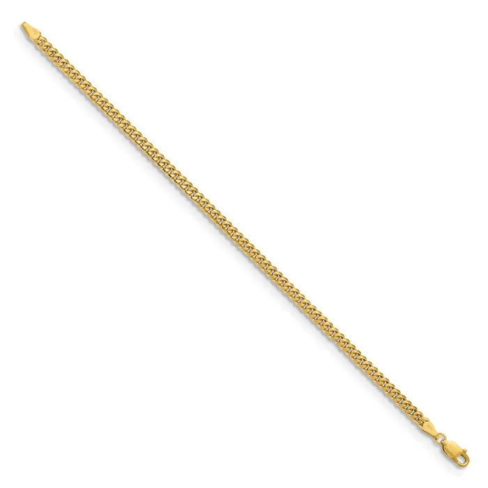 TreasureFineJewelers Bracelets 14K 8 inch 35mm Solid Miami Cuban Link with Lobster Clasp Bracelet