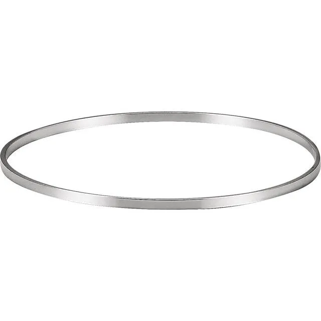 TreasureFineJewelers Bracelets Sterling Silver 225 mm Bangle Bracelet